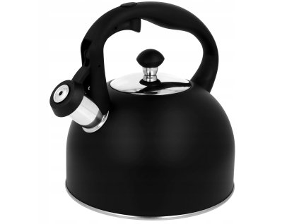 Čajník, kanvica na čaj -  Kanvica s píšťalkou 2,5L plyn indukcia čierna matná_0