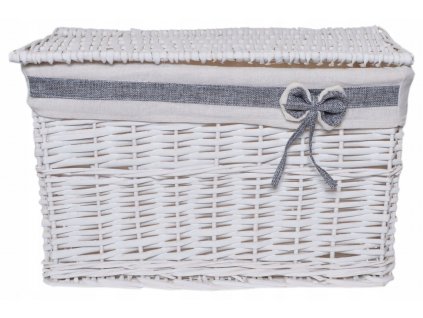Prútený kôš Hrudníka biela L_0