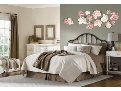 PIVONKY kvetov PIVONKY samolepky na STENU 120 cm XXL_0