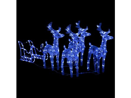 Vonkajšie vianočné osvetlenie - Slávnostné dekorácie: Sobáky so samimi, 280x28x5_0