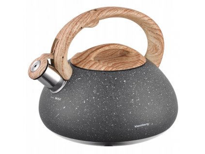 Čajník, kanvica na čaj -  Kanvica 2,7 l mramor píšťalka 3 drevo KB7250_0