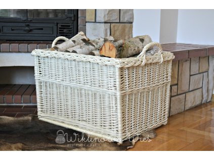 prútený kôš WOOD FIRE BIG 65x50x40 WHITE_0