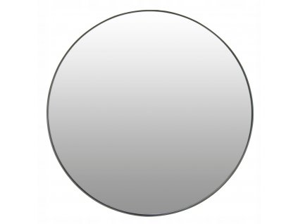 Kruhové nástenné zrkadlo kovové, pr. 60cm ČIERNA_0