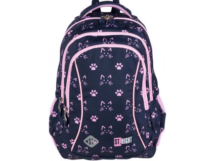 Školská taška, batoh - Školská batoh školská taška s mačiatkom pre dievča_0