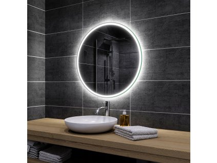 Okrúhle LED kúpeľňové zrkadlo 80x80 - DELHI_0