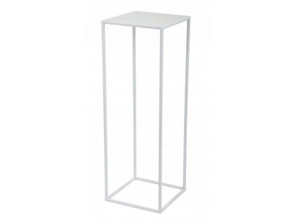 70 cm biely stojací loftový kvetinový stojan HIT_1