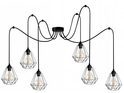 PRÍVESOK STROPNÉ SVETLO LAMPY LUSTER DIAMOND SPIDER 6_4
