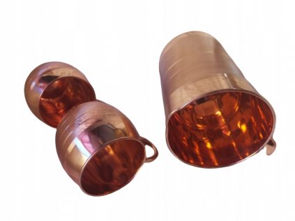 Sada: medený džbán na vodu 2 l + 2 šálky, opasky_0