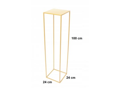 Kvetinový stojan na kvety loft 100cm zlatý s 363_0