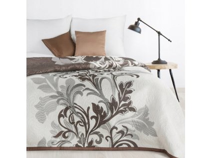Prehoz cez posteľ 220x240 DECO KRÉM, HNEDÁ, XL_0