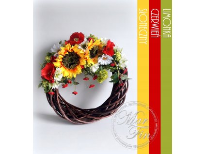 JARNÝ VENIEC slnečnice, MAKU, harmanček 35 cm_0