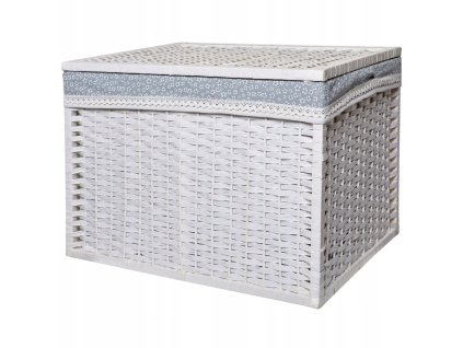 Biela krabica s vekom mesto Bals prútený košík_3