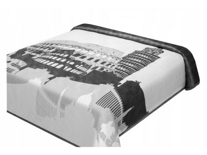 Prehoz cez posteľ 220x240 RÓMOV WHITE SILVER RIM_0