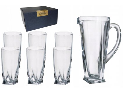 BOHEMIA QUADRO NÁPOJOV KANVICA 1.1 L POHÁR 350 ML_0