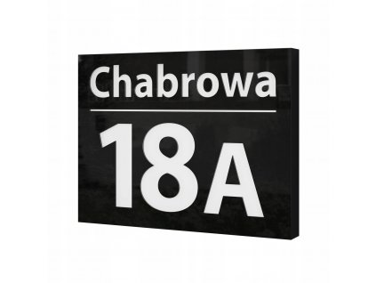 číslo domu Podsvietené LED 1RT 30x40 BLACK_7