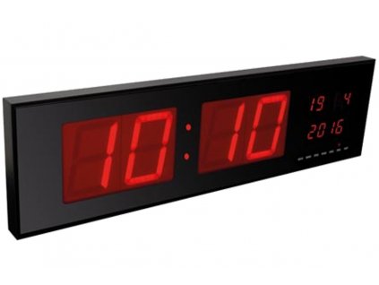 Veľké DIGITÁLNE NÁSTENNÉ HODINY LED 83cm h dátum HIT_0