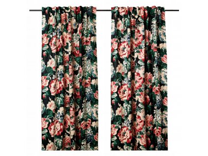 IKEA LEIKNY Opony 2 Ks 145x300 KVETY, RUŽE_0