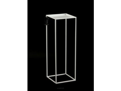 Stojan na kvety Kwietnik metalowy stojak 70cm biały LOFT 1363/7_0