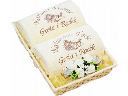 Uterák s Vaše Výšivky Darček pre Rodičov Svadbu_0