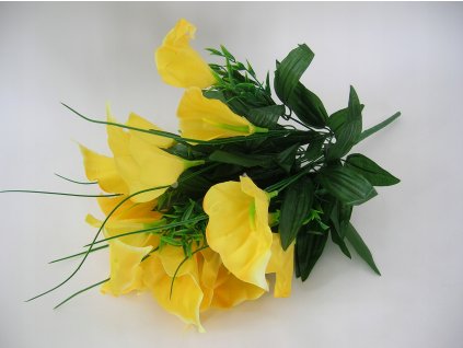 DRASLÍK UMELÉ KVETY ŽLTÉ KYTICE_0