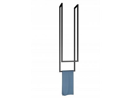 KOVOVÁ STROPNÁ RUKA na uteráky dvojitá XS_0