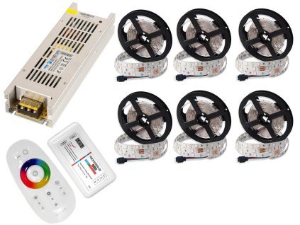 LED pás svetla KIT 5050 30 m 150RGB+BIELA diaľkové ovládanie, DOTYKOVÝ displej_9