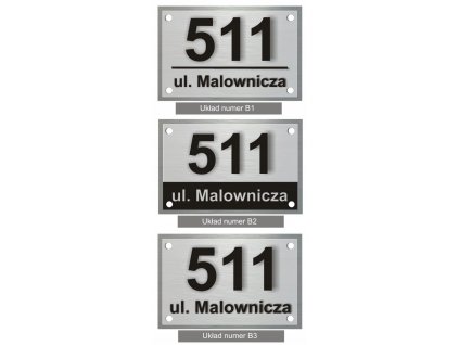 Pole adresa 3D Hliníkovou Prihlásiť Číslo Domu_0