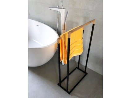 STOJAN NA UTERÁKY RACK BAMBUSU DOUBLE BLACK_0