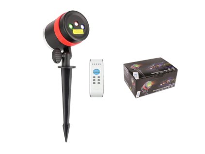 Laserový projektor LASEROVÝ PROJEKTOR S diaľkovým ovládačom 3 FARBY HVIEZDIČKAMI STAR_0