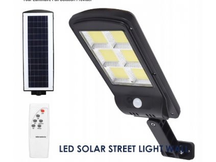 Pouličná LED lampa - SOLÁRNA LAMPA ULIČNÁ LANTERN 180 LED COB + DRŽIAK_0