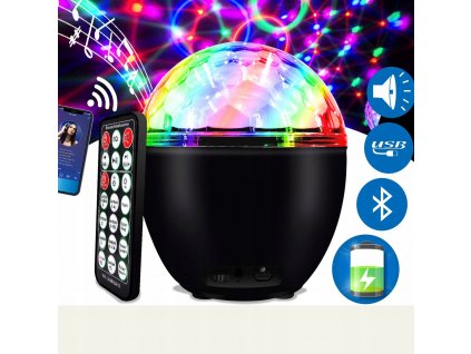 DISCO KULIČKOVÝ PROJEKTOR RGB LED SVETLOMET_0