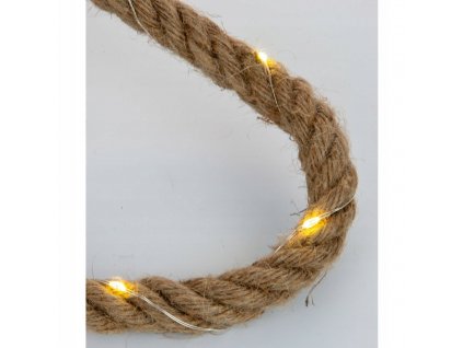 Vysiace svetlá, lampy - JUTOVÉ LANO S LED DIÓDAMI 4,5m 60xLED_0