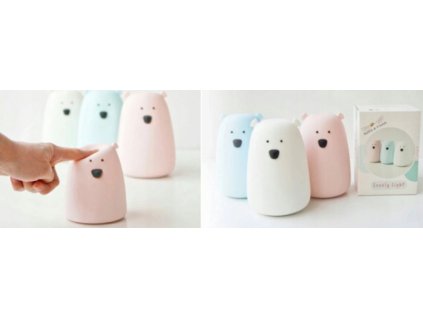 Silikónová lampa MIŚ Rabbit and Friends White_1