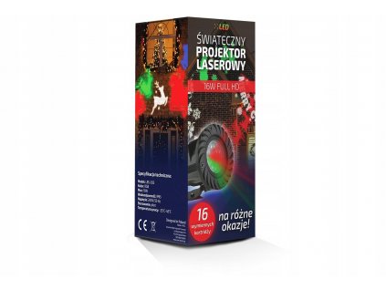 Laserový projektor, LASEROVÝ PROJEKTOR 16 KAZETY IP65 16w diaľkové ovládanie_12