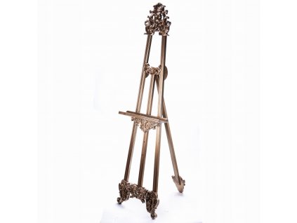 Obrázok Drevený strieborný stojan v retro štýle_0