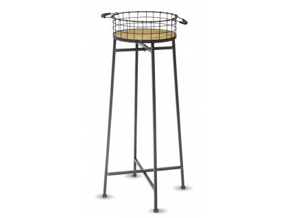 Kvetinový stojaci kovový stojan na kvety loft_0