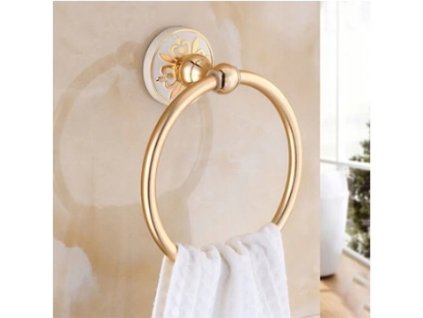 VEŠIAK NA UTERÁK KRÚŽOK DRŽIAK VINTAGE MOSADZ ZLATO_0