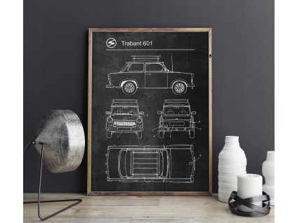 Retro patentový plagát Trabant 601_0