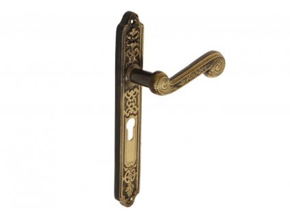 kľučka dverí RETRO mosadz mosadz 90mm W Super_0