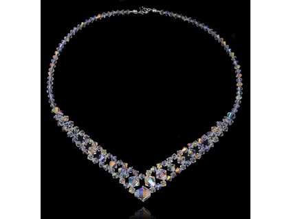 Choker náhrdelník s AB SWAROVSKI SWAROVSKI svadobné 581_0