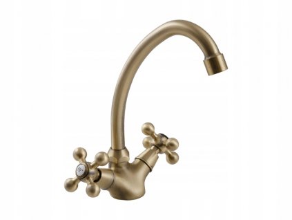 KUCHYNSKÁ BATÉRIA STOJAJÚCA ANTIQUE mosadz RETRO_1