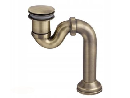 Sifón 1 1/2 wannowy fi 52 retro trubka, mosadz_0