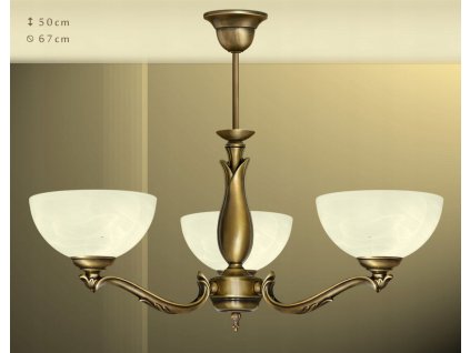 MOSADZNÝ luster, klasická, MOSADZ SeriaM_0