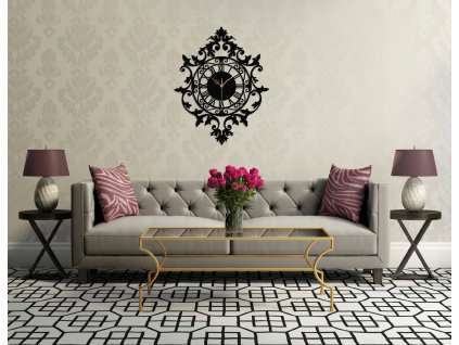 DEKORATÍVNY BAROKOVÝ HODINOVÝ BENEDIKT, VINTAGE, RETRO_8