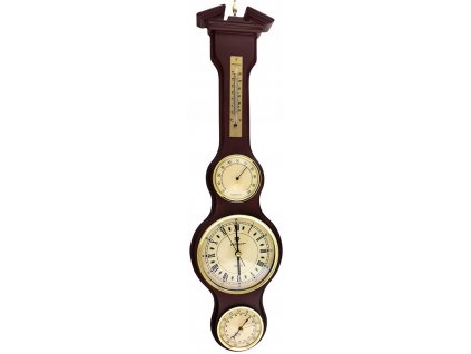 Drevené retro hodiny PERFEKTNÝ barometer