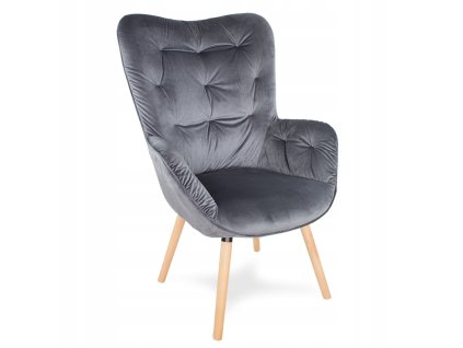 ARMCHAIR USZAK v škandinávskom štýle RETRO OBÝVACIA IZBA F906DG_0