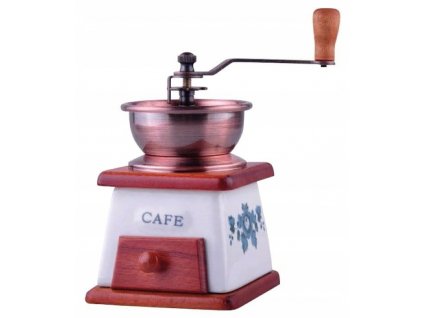 RUČNÝ MLYNČEK na kávu KÁVA KERAMICKÉ RETRO h21cm [N621_2