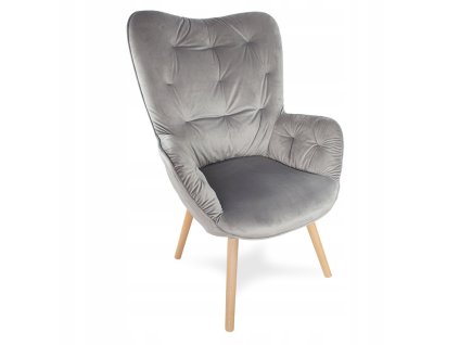 ARMCHAIR USZAK v škandinávskom štýle RETRO OBÝVACIA IZBA F906G_0