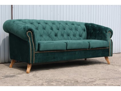 Pohovka RETRO QUILTED zelená 18R fľaša_0