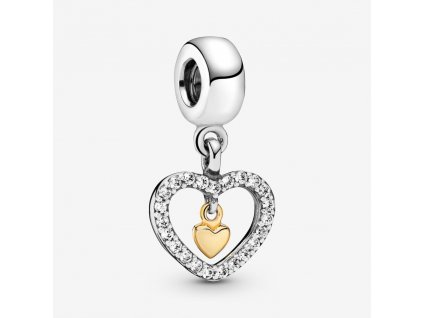 Pandora Navždy V mojom Srdci s 14K zlata JEDINEČNÝ_0